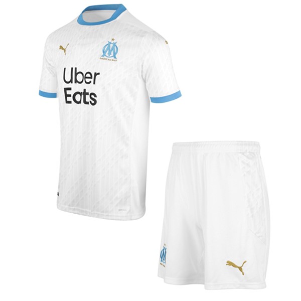 Trikot Marseille Heim Kinder 2020-21 Weiß